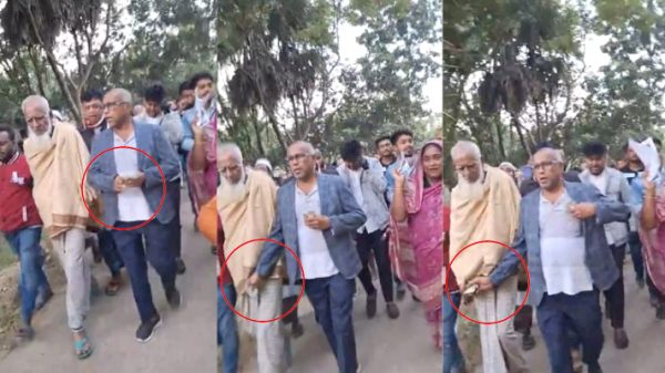 রূপগঞ্জে শাহজাহানের প্রচারণায় প্রকাশ্যে টাকা বিলি