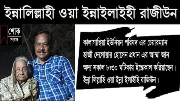 চেয়ারম্যান দেলোয়ার হোসেন প্রধানের মা আর নেই