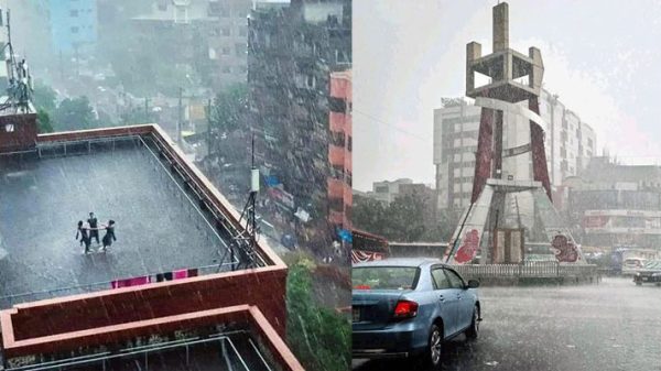দিনভর বৃষ্টিতে জলাবদ্ধতা, ভোগান্তি নগরবাসীর