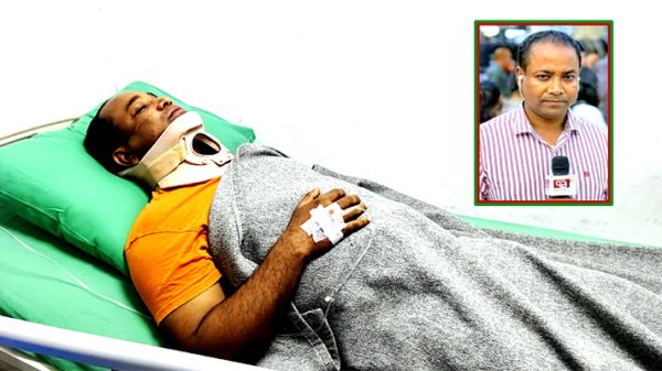 সন্ত্রাসী হামলায় একাত্তর টেলিভিশনের সাংবাদিক আহত