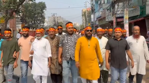 শ্রমজীবী মানুষের অধিকার রক্ষায় পঞ্চবটি শ্রমিক ইউনিয়নের বর্ণাঢ্য র‌্যালি