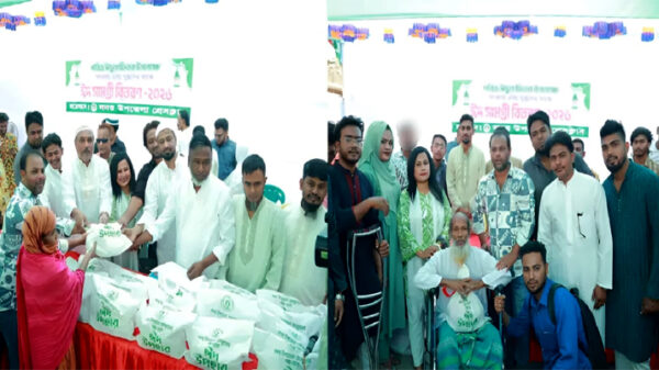 সদর উপজেলা প্রেসক্লাবের উদ্যোগে ঈদ সামগ্রী ও হুইলচেয়ার বিতরণ