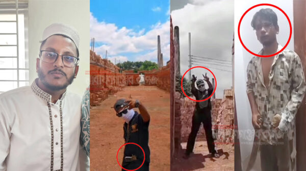 এনসিপি নেতা আমিনুলের ঘনিষ্ঠ ওমরের অস্ত্র হাতে ছবি-ভিডিও, এলাকায় উদ্বেগ